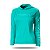 Camiseta de Pesca Feminina Poliamida Baby Look Com Capuz Verde - Presa Viva - Imagem 1