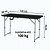 Mesa Dobrável Camper 120cm Preta - Kala - Imagem 3