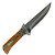 Faca Tática Aço Inox Cabo Madeira Pedra Azul 30cm SLK-A85 - Luatek - Imagem 2