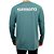 Camiseta de Pesca ML FPS50+ Logo Verde Claro - Shimano - Imagem 3