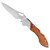 Canivete Gecko 9 Inox Cabo Madeira c/clip GE9-MAD - Cimo - Imagem 1