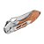 Canivete Gecko 9 Inox Cabo Madeira c/clip GE9-MAD - Cimo - Imagem 6