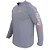 Camiseta Manga Longa Com Proteção UPF50+ Com Ziper Cinza - Fishing Company - Imagem 2