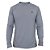 Camiseta Basica Masculina M/L UPF50+ Cor Cinza - Fishing Co - Imagem 1