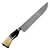 Faca PAra Churrasco 9'' Cabo Resinado Listras Branco Preto - Facas Cascavel - Imagem 2