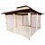 Gazebo Dobrável Elegant 3.6x3.6m Oxford Bege - Bel - Imagem 4