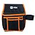 Porta Ferramentas TOOL BELT PATROL com 3 Bolsos em Poliéster 600D Preto e Laranja - NTK - Imagem 1