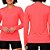 Camiseta Básica Manga Longa Feminina UV50+ Laranja Neon - Oro Adventure - Imagem 3