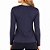 Camiseta Feminia Manga Longa UV50+ Repelente a Inseto Azul Marinho - Oro Adventure - Imagem 2