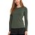 Camiseta Sport Dry Manga Longa Feminina UV50+ Verde Militar - Oro Adventure - Imagem 1
