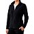 Jaqueta Feminina Fleece Preta Bolso e Recorte - Oro Adventure - Imagem 4