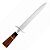 Faca Aço Inox 10'' Punhal Fino Cabo Madeira Listradas 680/10 - Facas Cascavel - Imagem 2