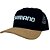Boné Para Pesca Telado Preto Aba Marrom - Shimano - Imagem 1