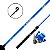 Kit Molinete Kaeru + Vara Molinete 1.35m 8-17lbs Azul - Kyuu - Imagem 1