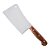 Cutelo Inox 8'' 3mm Cabo Madeira - SG - Imagem 1