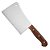 Cutelo Inox 10'' 3mm Cabo Madeira - SG - Imagem 1