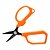 Tesoura Para Pesca Aço Inox 4.5" Laranja - Deyu - Imagem 2