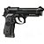 Pistola De Pressão Co2 M92 KL92 AG Black Blowback Full Metal 4.5mm - Qgk - Imagem 2