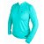 Camiseta Feminina Ziper M/L UPF50+ Verde Agua - Fishing Company - Imagem 2