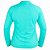 Camiseta Feminina Ziper M/L UPF50+ Verde Agua - Fishing Company - Imagem 4
