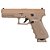 Pistola Co2 Airgun Blowback G17 Tan 4.5mm - Rossi - Imagem 4