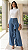 Calça Jeans Wide Leg com Babado Liz - Imagem 1