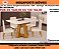 Conjunto de Mesa 4 cadeiras Tampo de Vidro MDF - Imagem 1