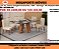 Conjunto de Mesa 6 cadeiras MDF Tampo de Vidro - Imagem 1