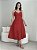 VESTIDO MIDI ALCA FINA DECOTE VERMELHO ZOE - Imagem 1