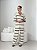 CONJUNTO CAMISA E CALCA TRICOT JESSICA BEGE COM LISTRA PRETA - Imagem 1