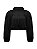 Jaqueta Bomber Jeans Cropped Preta Feminina - Imagem 7