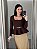Blusa Tricot Peplum Feminina Decote Quadrado - Imagem 1