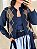 Cardigan Tricot Xadrez Escocês Feminino - Imagem 3