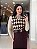 Blusa Tricot Gola Polo Xadrez Escocês - Imagem 1