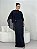 Vestido Longo Alfaiataria com Capa Feminino - Imagem 4