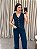 Colete Jeans Cropped Azul Escuro - Imagem 1