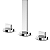 Misturador De Mesa Para Lavatório Bica Alta Com Válvula Cromada Celite Flow - B5000F3CRB - Imagem 2