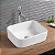 Cuba De Apoio Retangular 400x350x128mm Luxo Docol Branco Esmaltado - Imagem 2