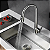 Torneira Cozinha Monocomando Gourmet Flexivel Aço Inox Cor Cromado HidrauArte - HMG01C - Imagem 3