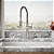 Misturador Monocomando Para Cozinha Profissional Com Ducha Removível Niquel Crue - Kohler - Imagem 3