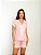 Pijama Feminino Americano Listrado Rosa - Imagem 1