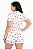 Pijama Feminino Americano Corações Coloridos - Imagem 3