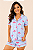 Pijama Feminino Americano Azul Poá Coração - Imagem 1