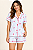 Pijama Americano Feminino Listrado Laço - Imagem 1