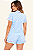 Pijama Feminino Americano Azul Poá - Imagem 3