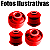 Kit 4 Buchas Da Bandeja Balança Honda Fit Ano 2002 2003 2004 Em Poliuretano - Imagem 1