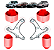 Kit Buchas Suspensão Subaru Impreza Wrx Forester Xv Legacy em Pu Poliuretano - Imagem 1