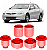Kit Bucha Bandeja Inferior Dianteira Honda Accord 2003/2007 em Pu Poliuretano - Imagem 1