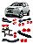 Kit Bucha Braço Suspensão Traseira Chevrolet Captiva 2008/16 em Pu Poliuretano - Imagem 1