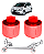 2 Bucha Eixo Traseiro Honda Fit 2003 2004 2005 2006 07 2008 em Pu Poliuretano - Imagem 1